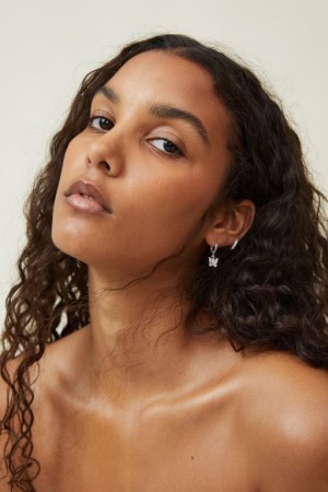 Cotton On 2Pk Mid Earring Women's Jewellery Silver | BWjxQEstHli