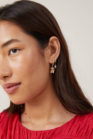 Cotton On 2Pk Mid Earring Women's Jewellery Gold | 8wsvbTW85s0