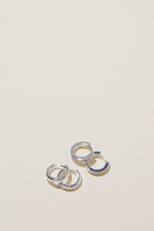 Cotton On 2Pk Small Earring Women's Jewellery Silver | sdjZNbqV6oa