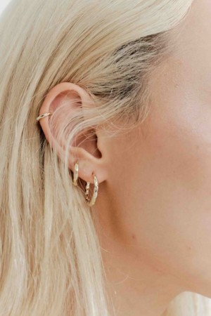 Cotton On 3Pk Mid Earring Women's Jewellery Gold | SFtf67V1zvX