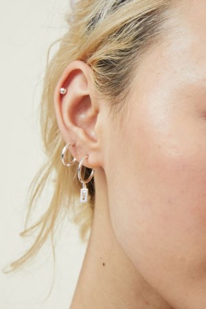 Cotton On 3Pk Small Earring Women's Jewellery Silver | LYpFf2IAC4R