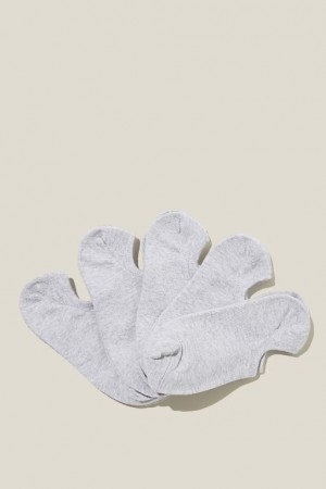 Cotton On 5Pk Sports Low Cut Women's Socks Grey | ppud8u54y9Y