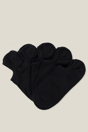 Cotton On 5Pk Sports Low Cut Women's Socks Black | M6XxPBbdgG3