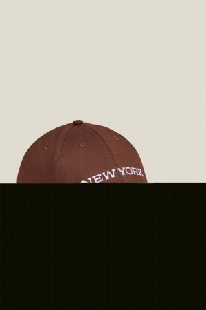 Cotton On 6 Panel Ball Men's Caps Chocolate | IpB9Id47hzP