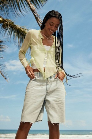 Cotton On 90S Ruffle Blouse Women's Shirts Iced | vl0XlVhcHBZ