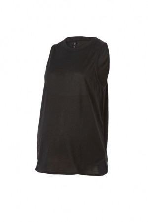 Cotton On Active Curve Hem Tank Top Women's Maternity Wear Black | osn1BNgZ2Pj