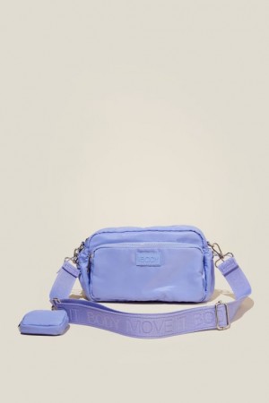 Cotton On Active Essentials Crossbody Women's Bags Purple Light | xWmbmVDA53m