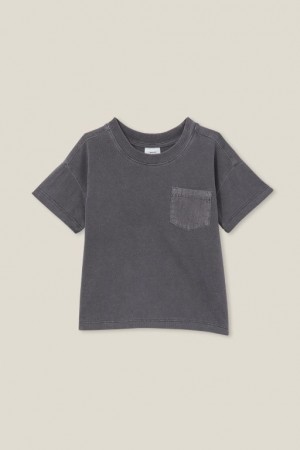 Cotton On Alfie Drop Shoulder Baby T Shirts Grey Wash | kFdyN2GEhnX