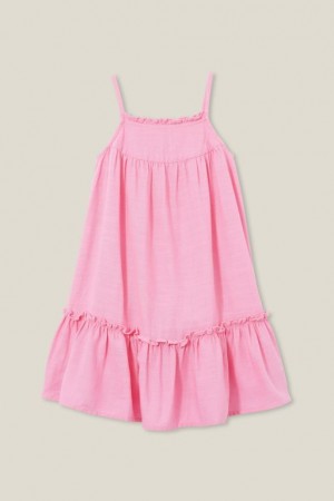 Cotton On Alice Sleeveless Girls' Dress Pink | 1I7dSHhjgDQ