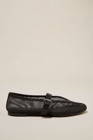 Cotton On Amy Round Mary Jane Ballet Women's Loafers Black | qzgc06O7bvf