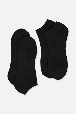 Cotton On Ankle Socks 2 Pack Men's Socks Black | i1o8qEA12D3