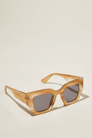 Cotton On Aubrey Oversized Women's Sunglasses Stripes | dgUKuimLrIE