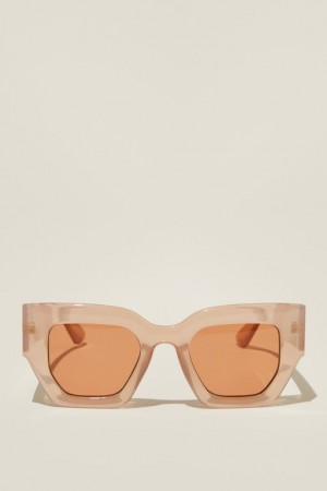 Cotton On Aubrey Oversized Women's Sunglasses Grey | 9Ug5yrGdpJv