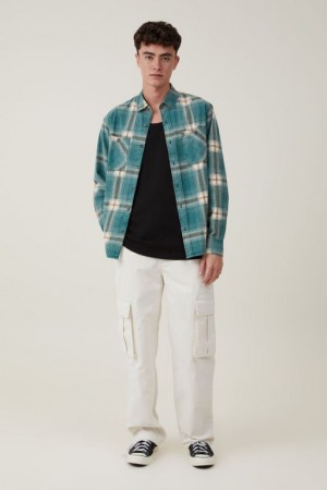 Cotton On Baggy Cargo Men's Pants Ecru | AvIJekc3QoO