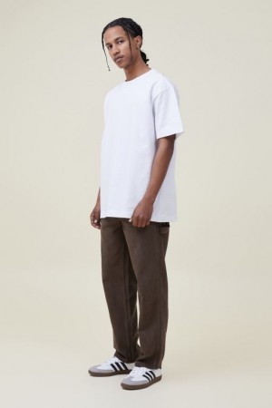 Cotton On Baggy Men's Jeans Chocolate | WC0Md9yqHFN
