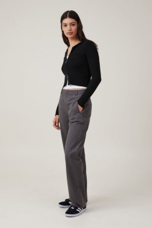 Cotton On Bailey Women's Pants Deep Grey | PNbh6eQnG7B