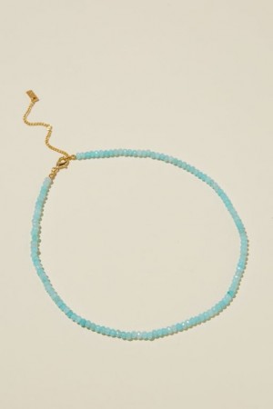 Cotton On Beaded Necklace Women's Jewellery Gold | ksi2oqXO3Ec