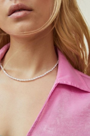 Cotton On Beaded Necklace Women's Jewellery Gold | ZNQMunOyQyF