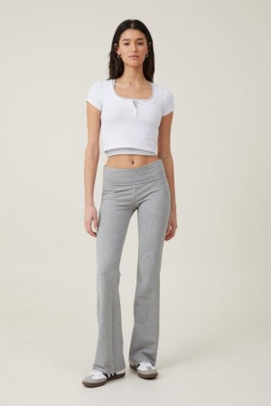 Cotton On Bella Bootleg Women's Pants Grey | Hka6vS1zX0R