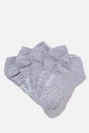 Cotton On Body 5Pk Ankle Cut Women's Socks Grey | Lyr7SMRpsHR