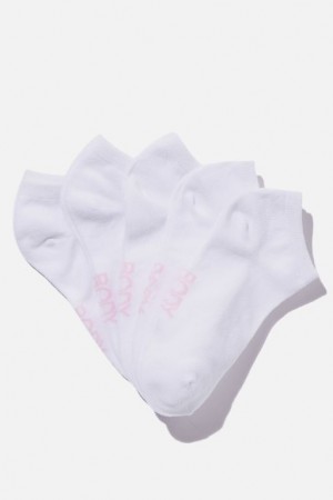 Cotton On Body 5Pk Ankle Cut Women's Socks White | wzTN8cQYvdW