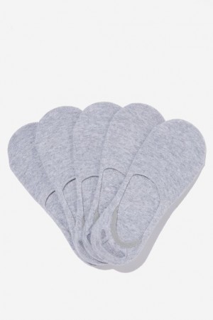 Cotton On Body 5Pk Invisible Women's Socks Grey | HuwHYRdftig