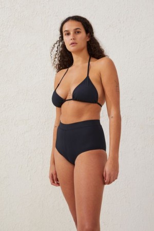 Cotton On Boyleg Full Women's Bikini Bottoms Black | SalqufSICHN