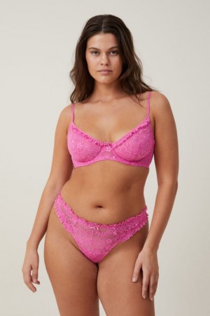 Cotton On Butterfly Lace Brief Women's Thong Cupids | dqPVJkBuRpo