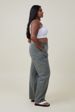 Cotton On Carpenter Women's Jeans Green | fg2VOPagCzO