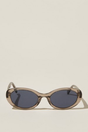 Cotton On Carter Oval Women's Sunglasses Grey | BYYKV4AhTpl