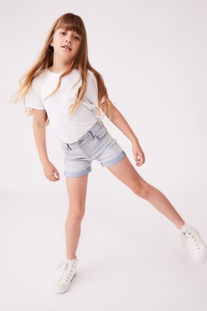 Cotton On Cassandra Denim Girls' Shorts Blue Wash | jeRSxYu23Df
