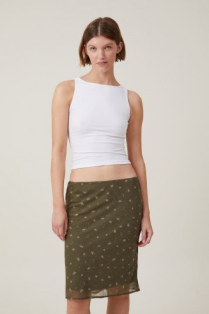 Cotton On Chiffon Slip Women's Skirt Daria | Eoa3ZiGawK7