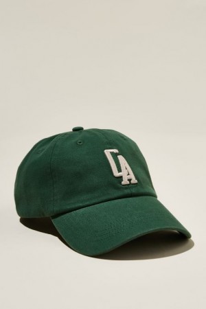 Cotton On Classic Dad Women's Hats Deep Green | tX0X4g2nvuN