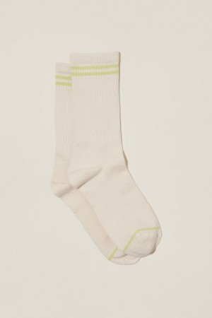 Cotton On Club House Crew Women's Socks Stripes | EUpGsqV6ckn