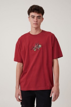 Cotton On Cny Vintage Oversized Men's Graphic T-Shirts Chilli | snYVLmMNot1