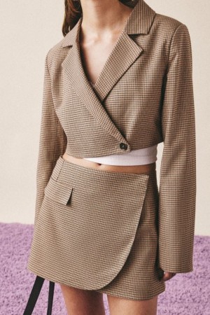 Cotton On Cropped Women's Blazers Micro | ivSupy36ptE