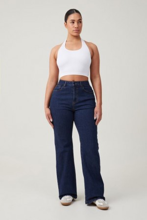 Cotton On Curvy Stretch Bootcut Flare Jean Women's Pants Blue | xThmzQpWPFl