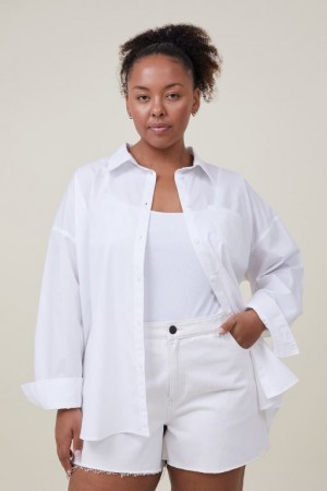 Cotton On Dad Women's Shirts White | LYtw0KPLcxY