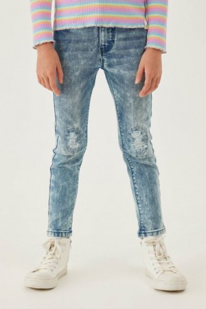 Cotton On Deadre Girls' Jeans Blue Wash | GjwlOr3bvrM