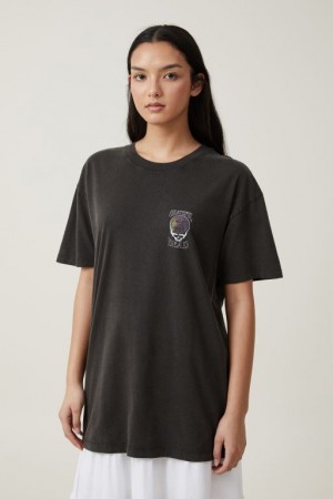 Cotton On Dual Sized License Women's Graphic T-Shirts Black | vWb4pju4eZF