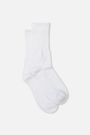 Cotton On Essential Men's Socks White | P2e5FycAHJ2