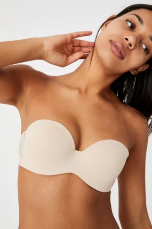 Cotton On Everyday Contour Strapless Women's Bras Frappe | fFWqzwCeHzM