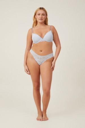 Cotton On Everyday Lace Brief Women's Thong Arctic | tnhmNVCprAO