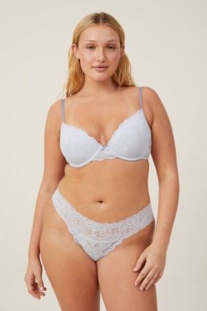 Cotton On Everyday Lace Lightly Lined Women's Bras Arctic | pxmL4BV3uNs