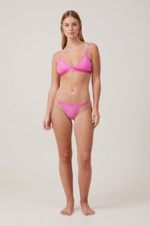 Cotton On Everyday Lace Tanga Brief Women's Thong Cupids | vPI8TjKrrvV