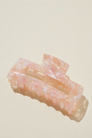 Cotton On Extra Large Amber Hair Claw Women's Hair Accessories Pink | DzA0sZp6PEC