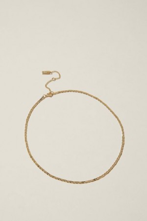 Cotton On Fine Chain Necklace Women's Jewellery Gold | di0a79aXdqq