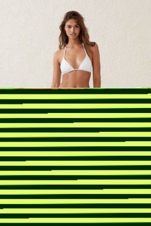 Cotton On Fixed Tie Side Cheeky Women's Bikini Bottoms Cream | BhAefSTC575