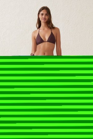 Cotton On Fixed Tie Side Cheeky Women's Bikini Bottoms Brown | U1G1kaJXwWL