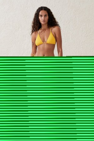 Cotton On Fixed Tie Side Cheeky Women's Bikini Bottoms Lemoncello | DZ1MEnkSyCi